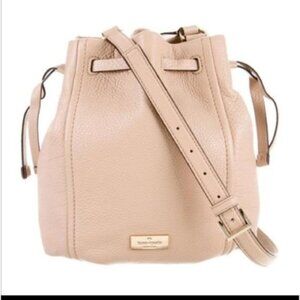 Kate Spade Highland Place PINK Katie Bucket Crossbody Shoulder Bag Leather H89